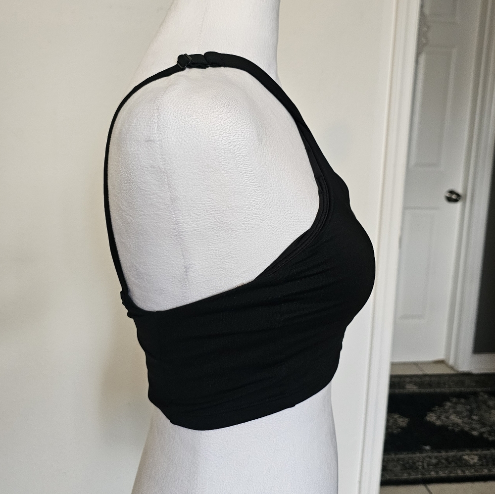 Athleta Black Crisscross Halter Top Size XS - Picture 5 of 9